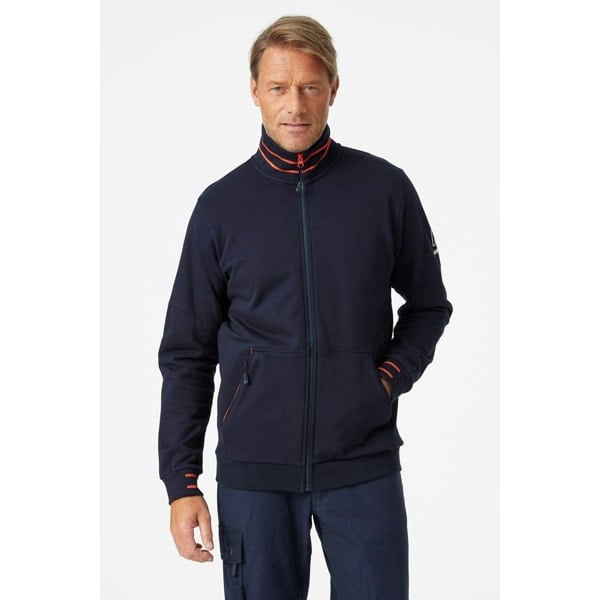 Helly Hansen Workwear Kensington Zip Cotton Men's Blue Sweatshirt
