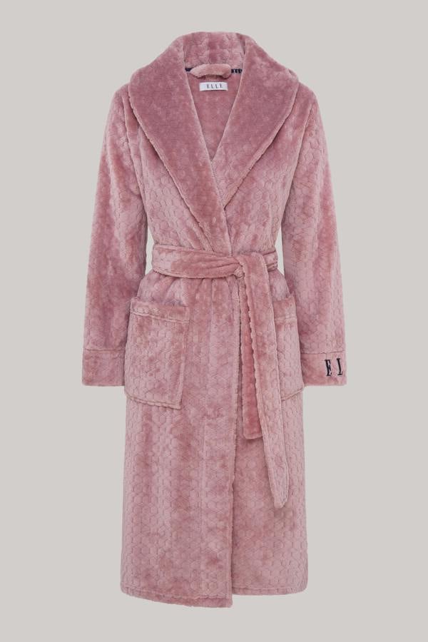 ELLE Hexagon Robe in Dusty Pink
