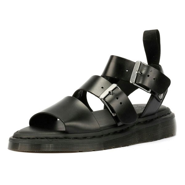 Dr. Martens Gryphon Brando Leather Women's Black Sandals