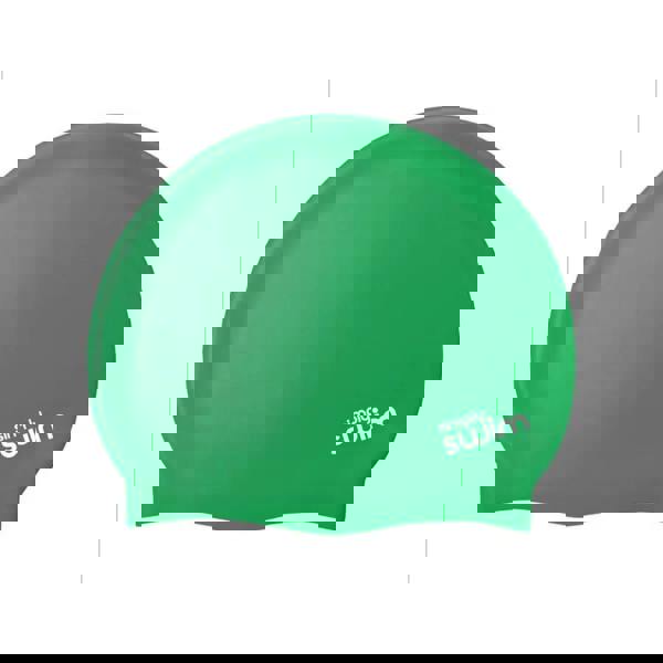 Green Simply Swim silicone swim cap in attractive solid colours