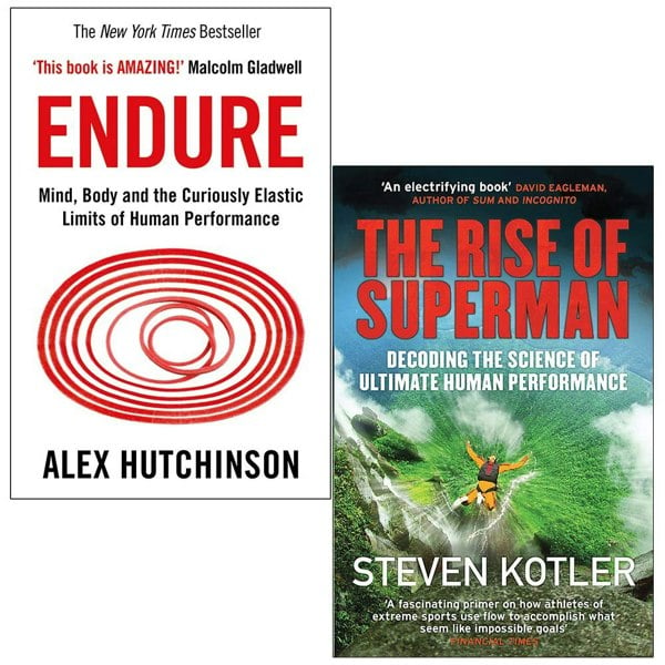 HarperCollins Endure By Alex Hutchinson, The Rise of Superman By Steven Kotler 2 Books Collection