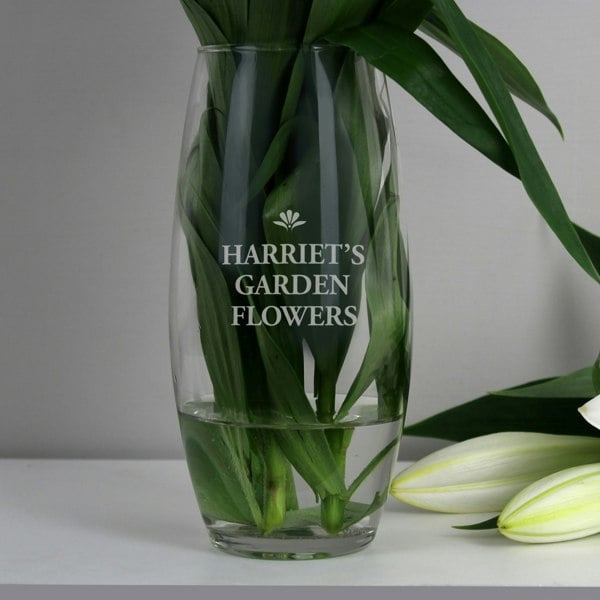 Personalised Memento Company Personalised Bold Font Bullet Vase
