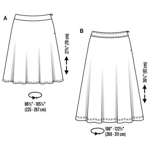 Burda Sewing Pattern 6491 Skirts For Women, 20 to 34 - Easy