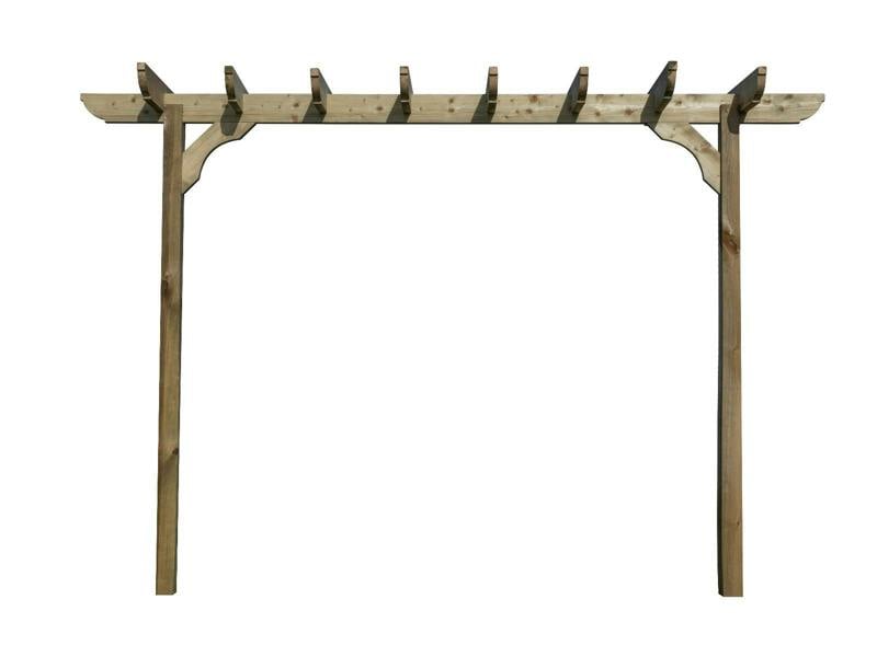 Arbor Garden Solutions Corbel Single Beam Pergola, Plant Climbing Arbour - Sculpted brace