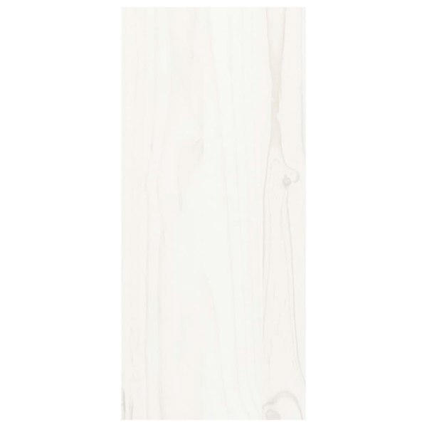 Berkfield Wine Cabinet White 56x25x56 cm Solid Wood Pine