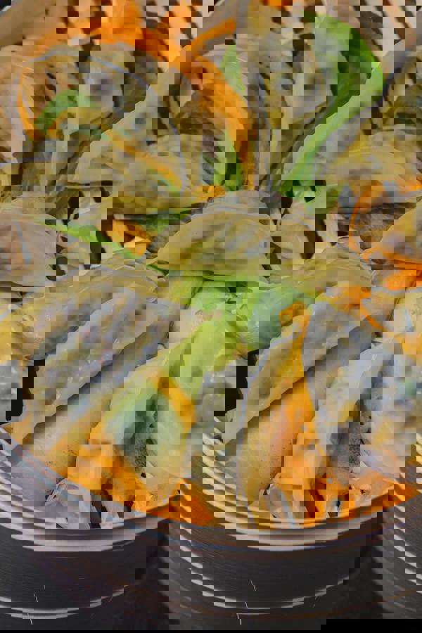 KitchenCraft World of Flavours Oriental Medium Two Tier Bamboo Steamer and Lid