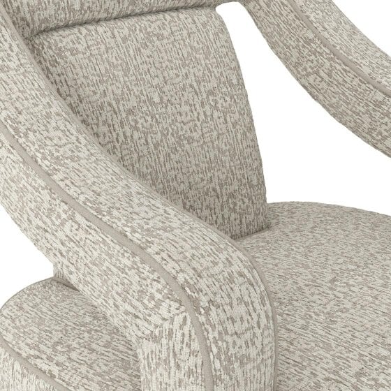 Wyld Haus Letterkenny Upholstered Cream Chenille Armchair