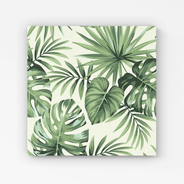 Warren Reed Exotic Palm Leaves Canvas