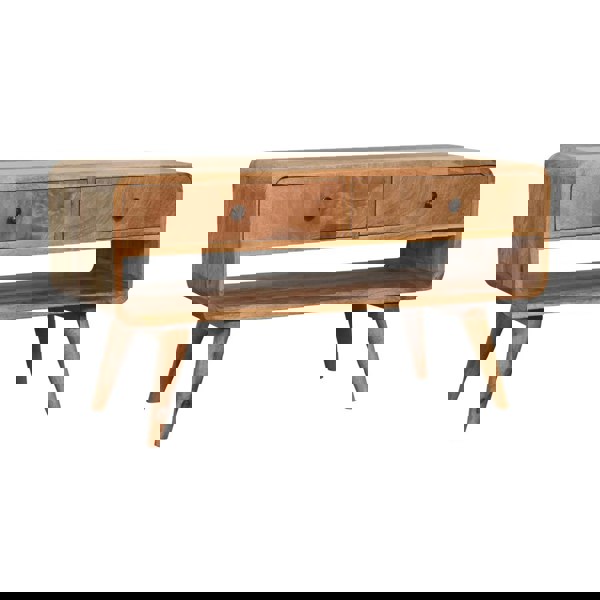 Artisan Furniture Reverse Curve Oak-ish Media Unit
