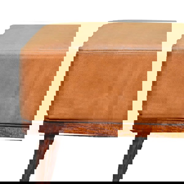 Artisan Furniture Tan Buffalo Leather Tan Footstool
