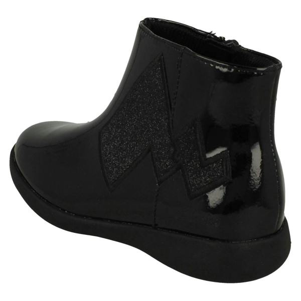 Clarks Girls Pokémon Collection By Clarks Glitter Pikachu Tail Detailed Ankle Boots Etch Trail