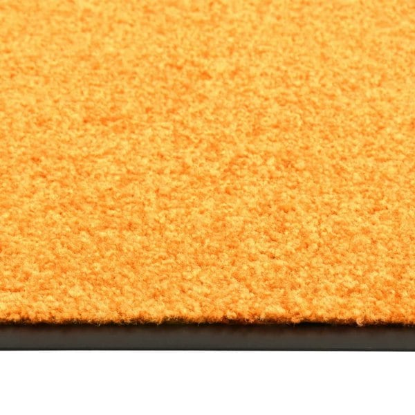 Berkfield Doormat Washable Orange 90x150 cm