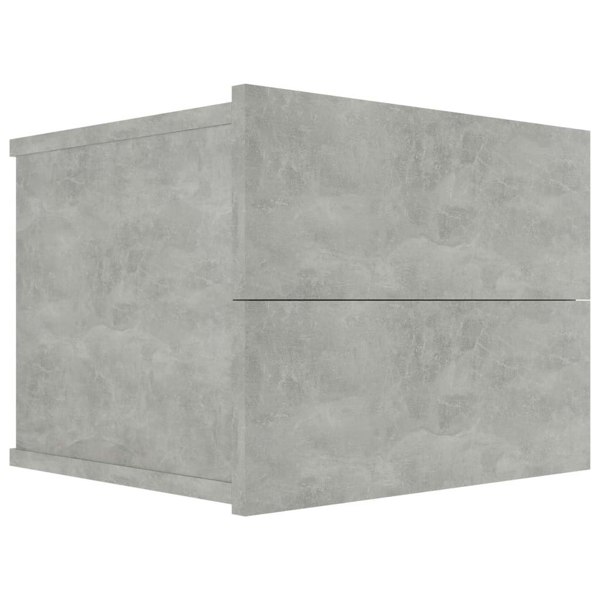 Berkfield Bedside Cabinets 2 pcs Concrete Grey 40x30x30 cm Engineered Wood