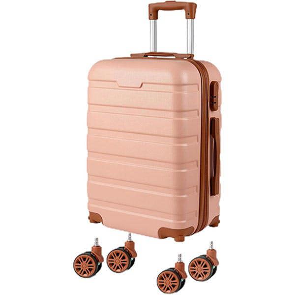 Leaper 20" ABS Carry-On Luggage with Removable Wheels & TSA Lock