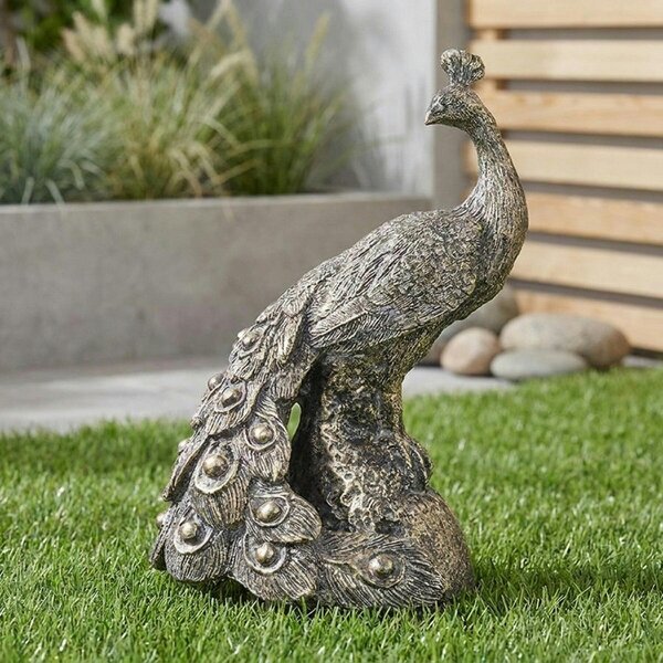 Garden Greatness Decorative Peacock Bird Ornament