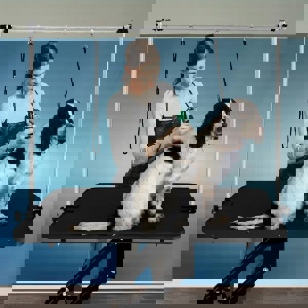 Monstershop Black Hydraulic Grooming Table - Black Table Top