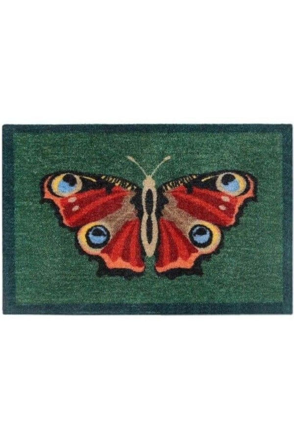 The Rugs Animal-Themed Butterfly Washable Mat and Runner