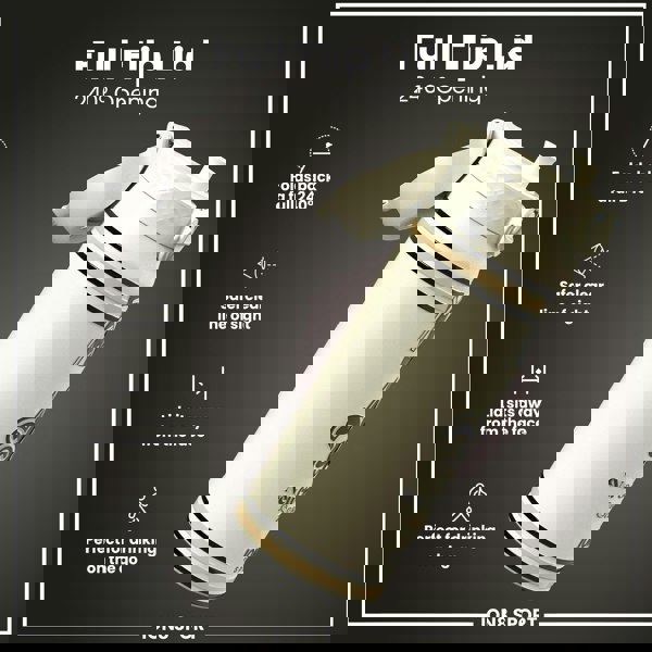 ION8 NFL x ION8 Insulated Steel Water Bottle, NFL Saints, 750ml (24oz)