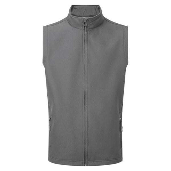 Premier Mens Windchecker Recycled Printable Gilet - Dark Grey