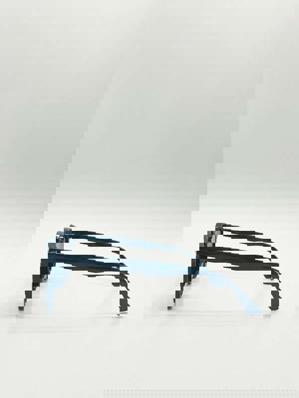 SVNX Classic Rounded Wayfarer Style Sunglasses