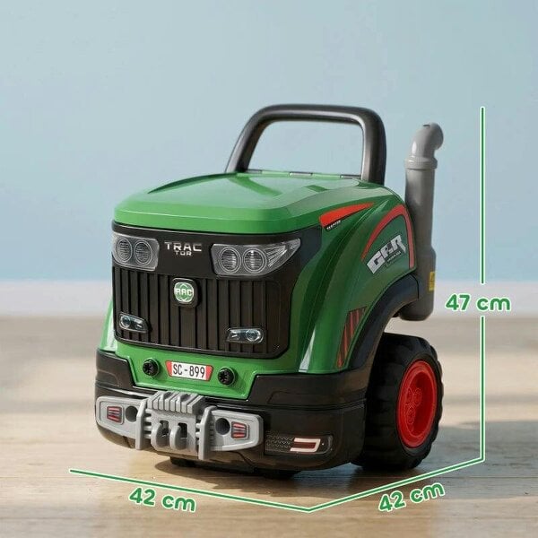 Bobobiy Kids Truck Engine Toy, Toy Steering Wheel with Spray, Lights and Sounds, Educational Gifts for 3-6 Years, Green