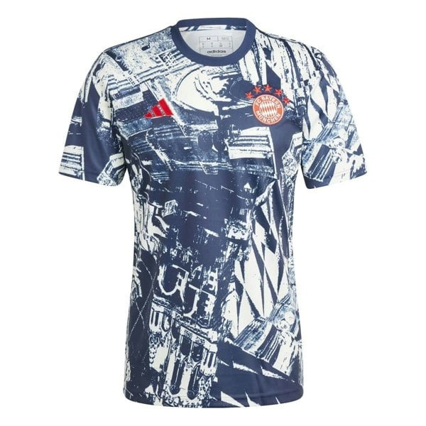 Adidas Mens Pre-Match FC Bayern Munich Jersey - Off White