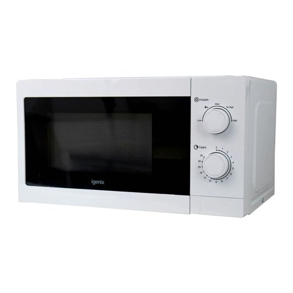 igenix Manual Microwave, 20 Litre, 5 Power Settings, 800W, White, IGMS08080W