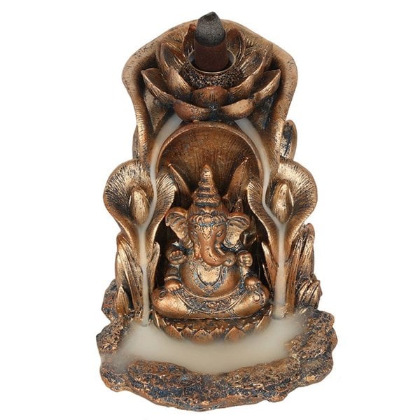 Serano Bronze Ganesh Backflow Incense Burner