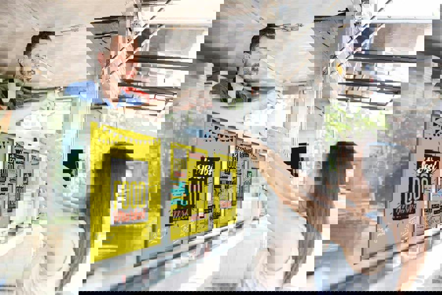 Durable Self Adhesive Easy-Insertion Info Pocket Signage | 5 Pack | A4 Grey