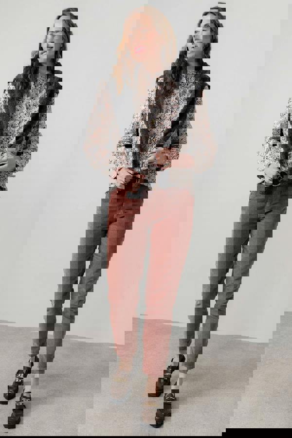 Lily & Me Rachel Organic Cotton Frill Blouse Pink