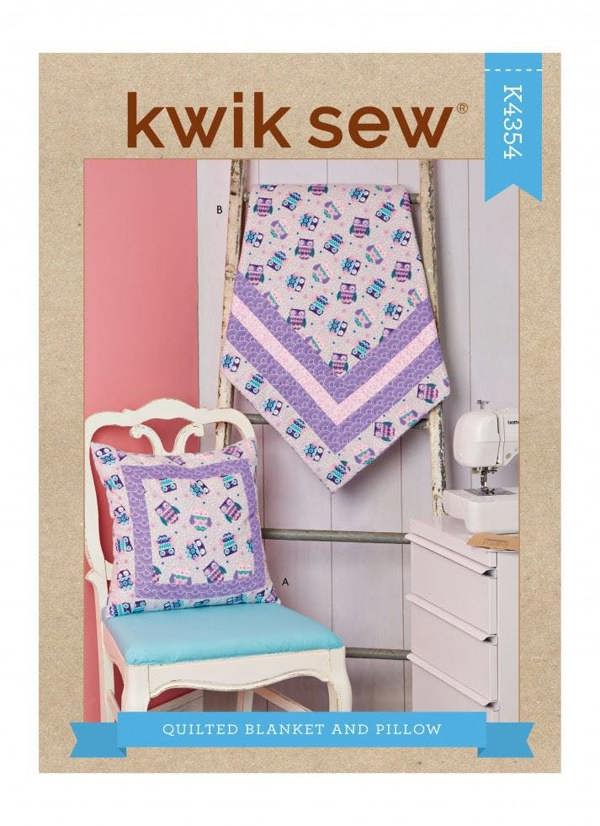 Kwik Sew Sewing Pattern 4354, Cushions, Blankets OS (One Size Only) - Easy