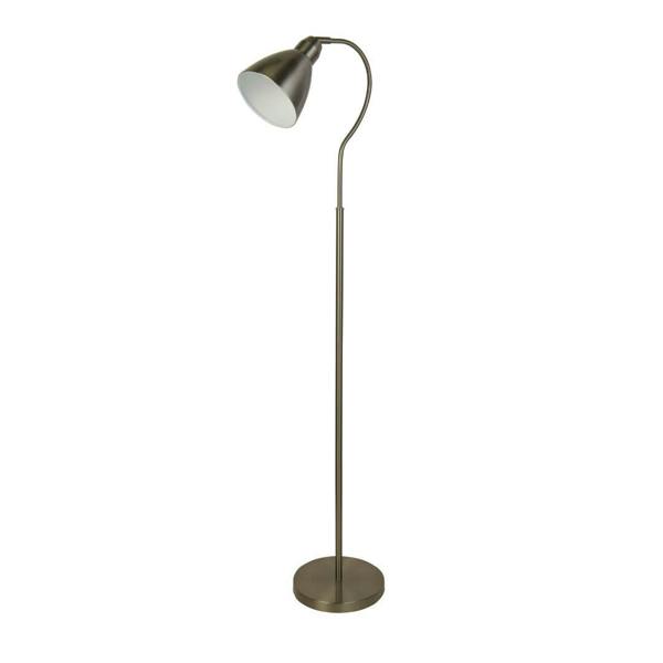 Pagazzi Lighting Fairfax Satin Silver Task Floor Lamp