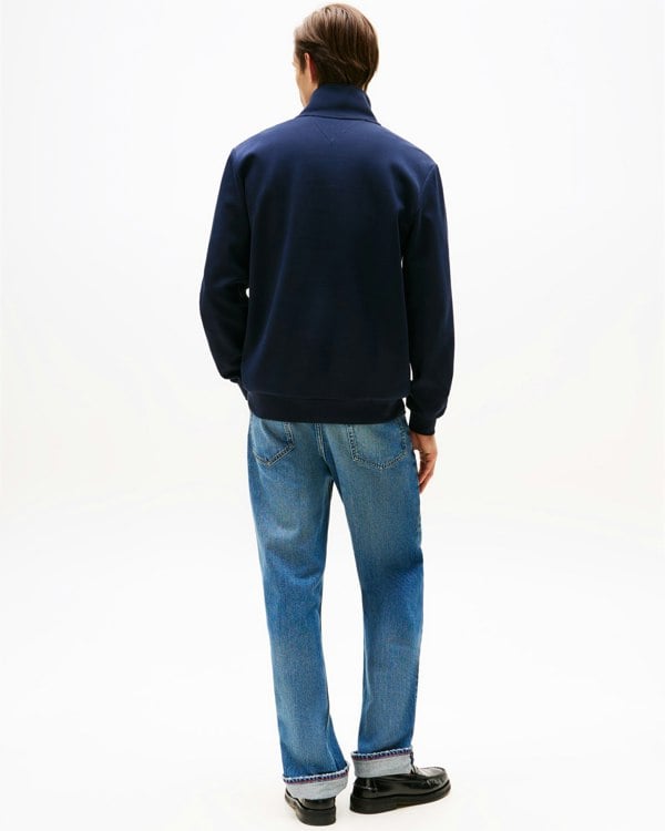 Tommy Hilfiger Essential Intechno Mens Half Zip Sweatshirt - Desert Sky