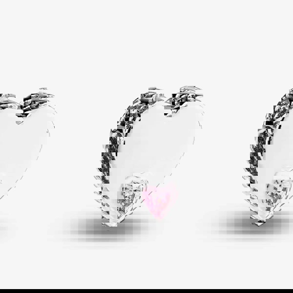 Rosa Lea Pink Offset Heart Charm AM-2THB005904-Pink