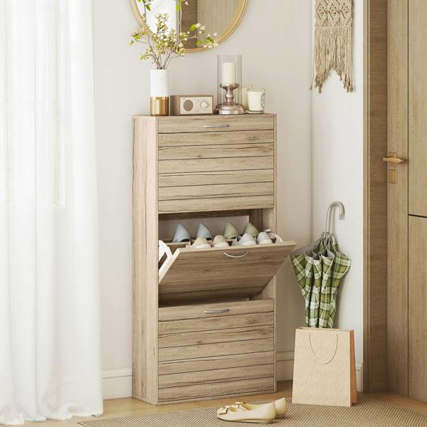 Flip-down Shoe Cabinet