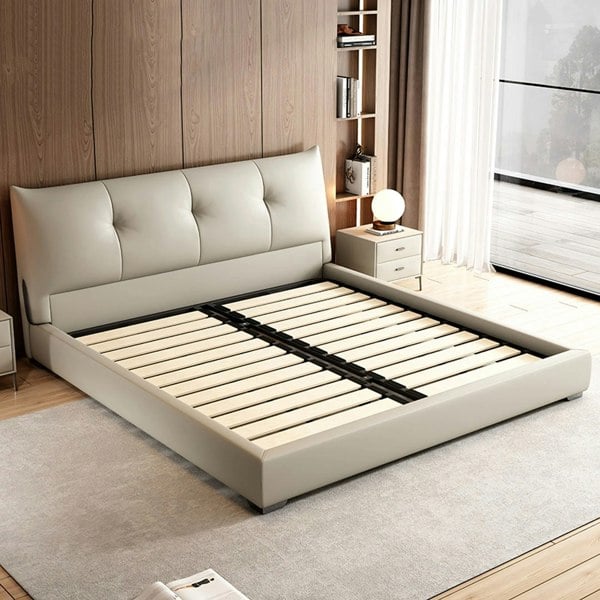 Arjun King Size Superking Size Bed, Leather-Ritconcept-Rit Concept