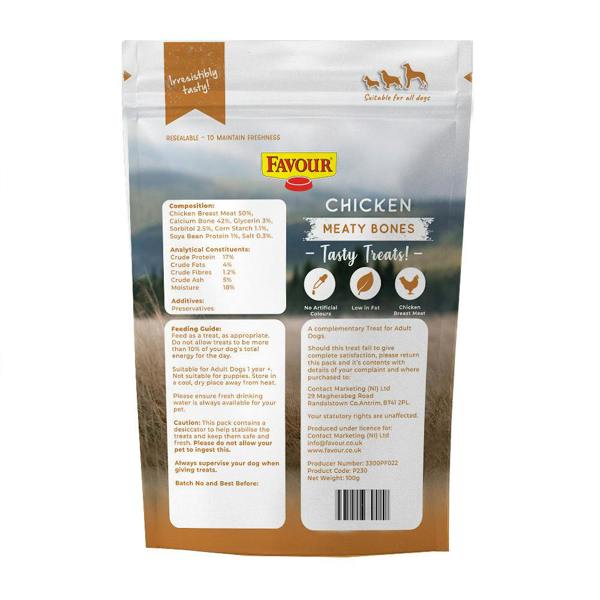 Favour Chicken Meaty Bones 100g