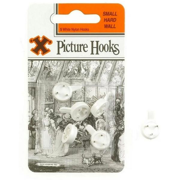 X Hardwall Hanging Hooks (Pack of 5) - White - 