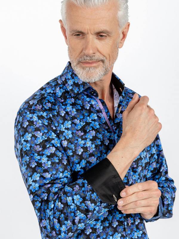 THE FORGET ME NOT GARDEN PRINT SHIRT - Claudio Lugli Shirts