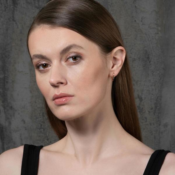 namana Small  Rose Gold Teardrop Earrings for Women and Teen Girls