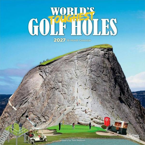 World's Toughest Golf Holes Calendar 2027, Wall Calendars, Month To View, Sports, Gift