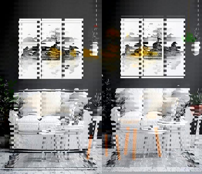 Japandi wall art | set of 3 framed wall art