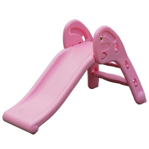 Gr8 Garden Folding Garden Slide Climber Set Baby Toddler Indoor Outdoor Kids Toy Pink