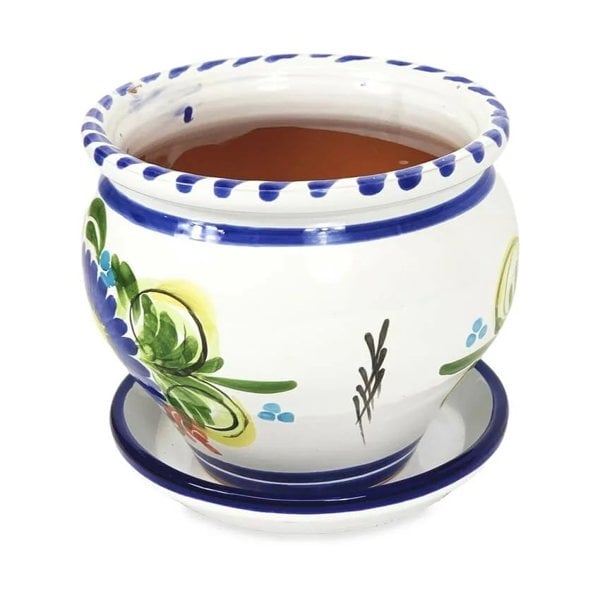 Verano-Ceramics-Floral-FL25BP-Bola-Pot-25x21cm&Drainage-Plate-image2