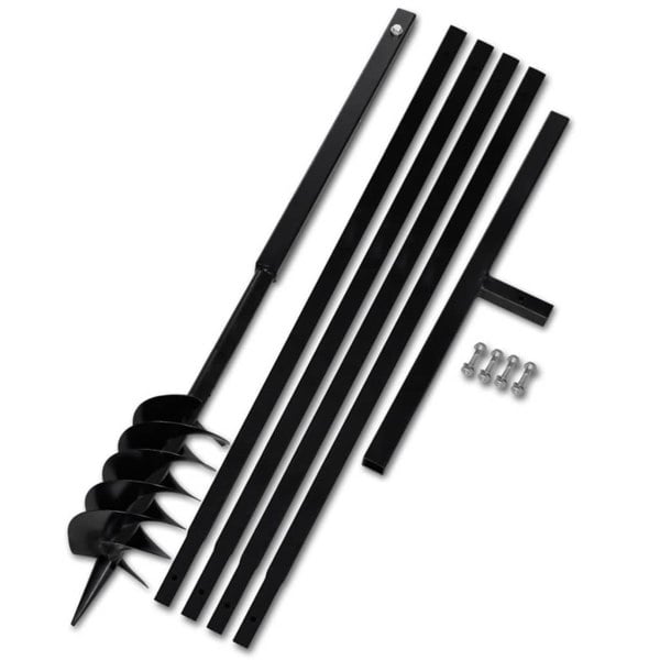 Berkfield Ground Drill with Handle 120 mm with Extension Tube 5 m Steel