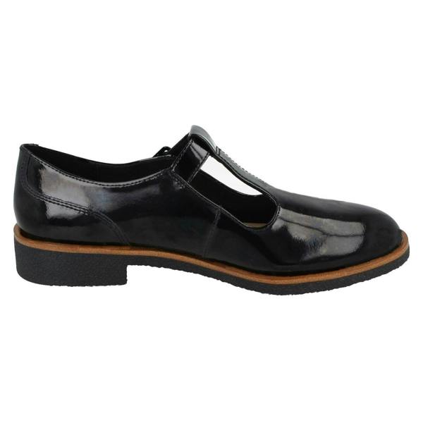 Clarks Ladies Clarks T-Bar Heeled Shoes - Griffin Town