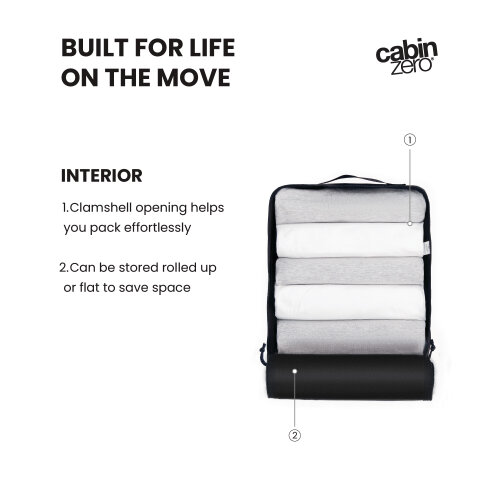 CabinZero Ultralight Packing Cube (Large), Lightweight Rollable Organiser for Bulkier Items