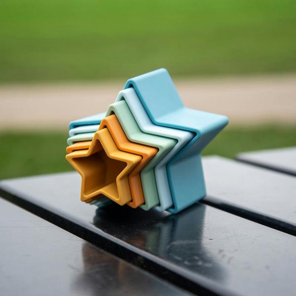 tickit SiliSoft® Star Stacking Cups (Neutral)