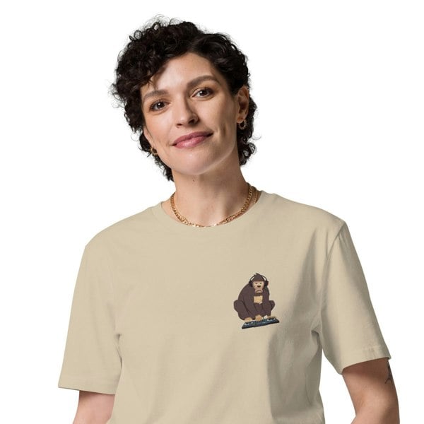 ANCHOR & CREW The DJ Monkey Organic Cotton Embroidered T-Shirt
