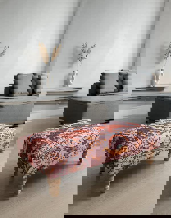 ISTOOLS Premium Pink Elephant Printed Footstool Pouffe Ottoman – Made to Measure